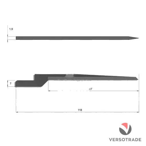 Nůž pro Elitron 135600 600 – oscilační
