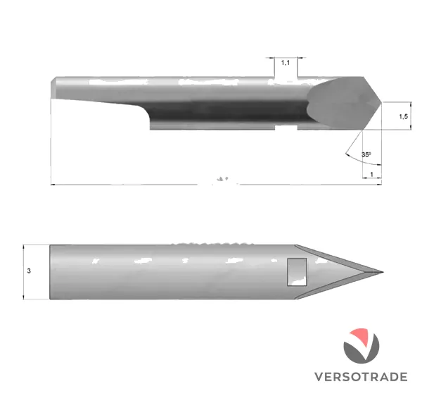 Nůž pro Gerber KC3 895003 – tažný, kulatý