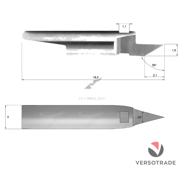 Nůž pro Esko Kongsberg BLD-KC105 G42458331