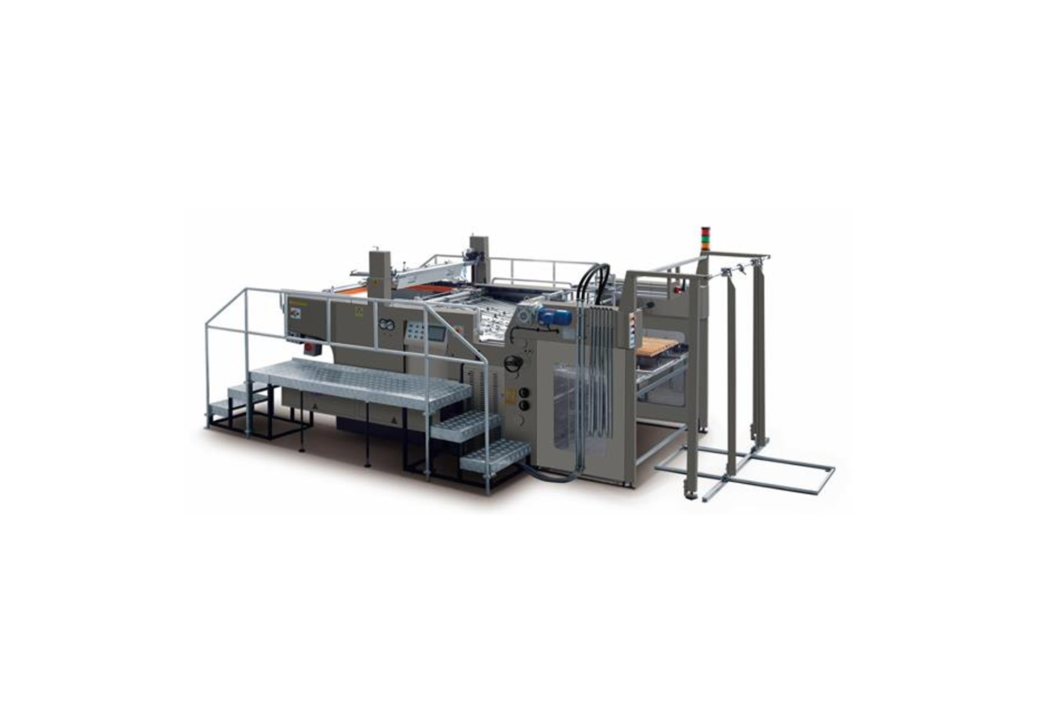 Automatický sítotiskový UV lakovací stroj JB-1050AG s foilerem