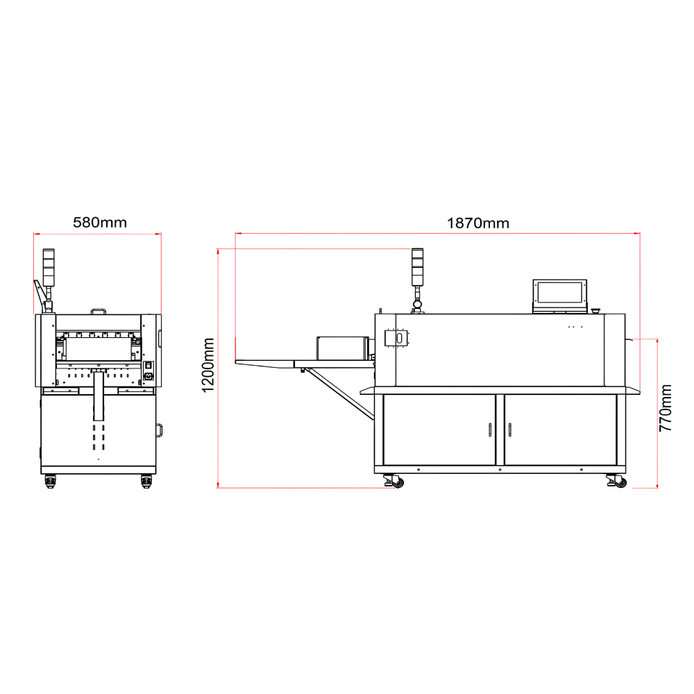 Řezací a bigovací systém pro inline zpracování 8336CSC Conveyor Slit Cutter – foto 5